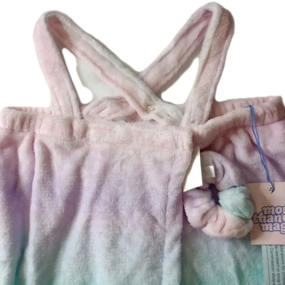 NWT More Than Magic Pastel Spa/Swim Wrap Robe w/Scrunchie - L/XL Girls Youth